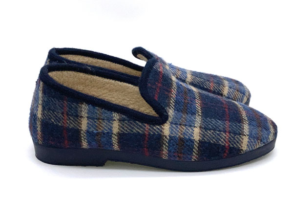 ZAPATILLA(39/46)505 MARINO CERRADA PAÑO 4 CUADROS | La Alpargata tienda  online