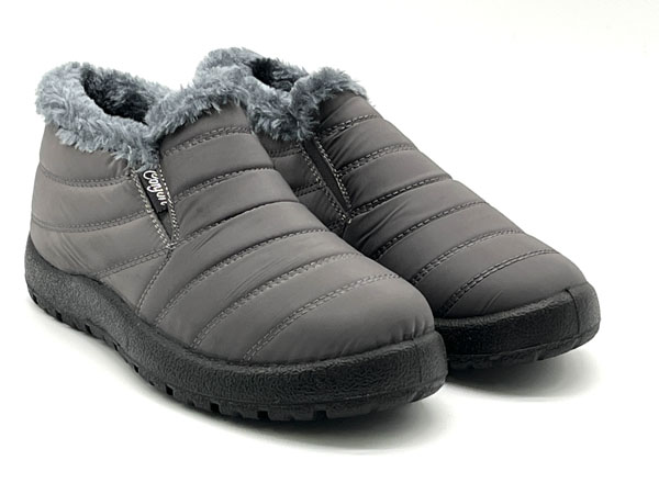 Zapato Elasticos Tejido anorak gris 36/41 Interior forro pelo