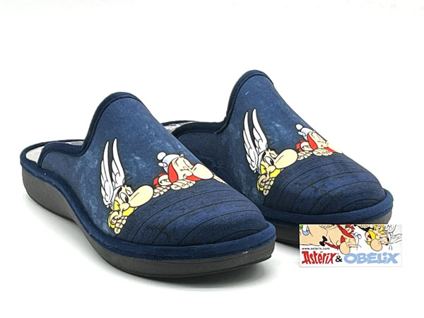 Zapatilla descalza Asterix-Obelix azul marino 40/46 Piso confort ultracomodas