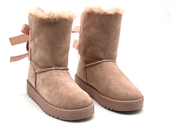 Bota Bamara Pelo Lazo Repl Ugg rosa 24/35 Piso ultraligero La online