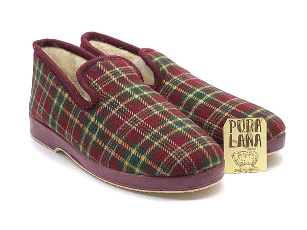 Producto 38-714 BURDEOS 36/41 CUADROS LANA CERRADA