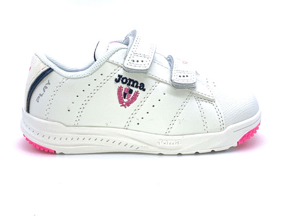 Producto Deportivo velcro blanco fuxia 22/40 Piel puntera reforzada