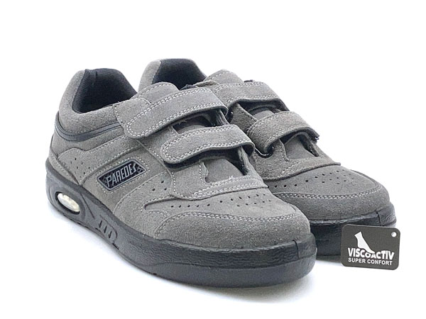 Producto 1-DP104 ECOLOGICA VELCRO GRIS 35/46 PIEL SERRAJE