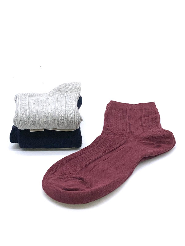 Producto 1-CALCETIN MEDIO ALGODON CANALE MULTICOLOR 3 PARES(35/40)