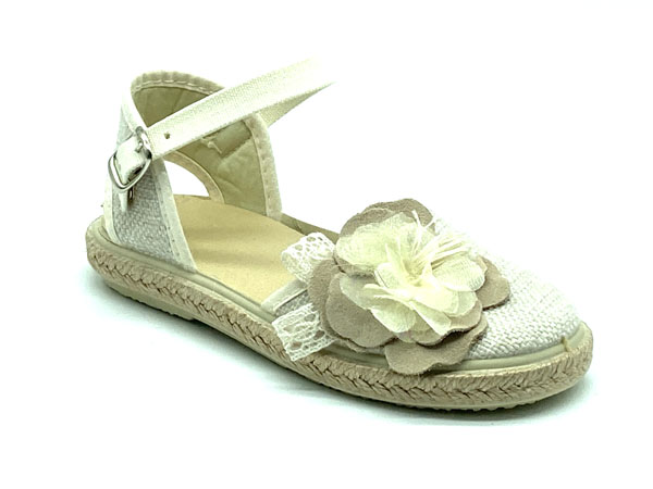 Producto 38-1001-JR/L3 CRUDO(19/35)JORDAN ESPARTEÑA LAZO FLOR Y BOLILLO