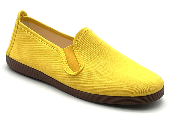 Producto Zapatilla unisex loneta amarillo 35/46 Kun fu elasticos