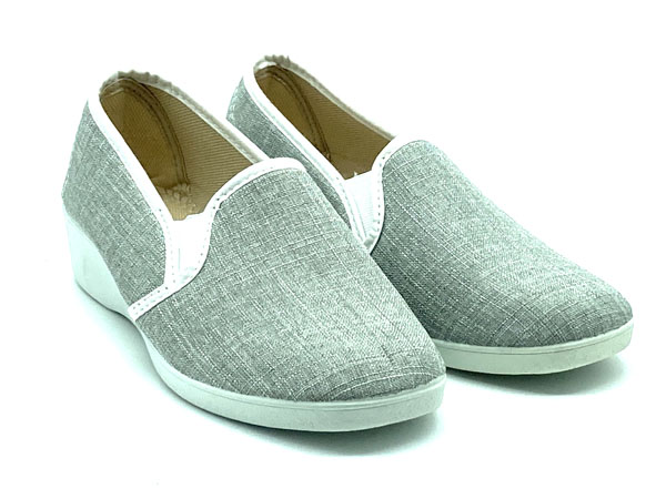 Producto Zapatilla calle elastico gris bicolor 35/41 cuña 3,00cm