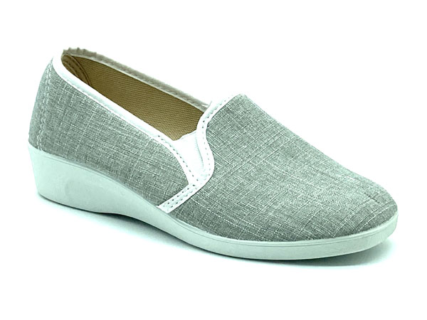Producto Zapatilla calle elastico gris bicolor 35/41 cuña 3,00cm