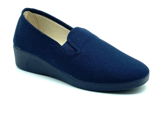 Producto Zapatilla calle kun fu elasticos marino 35/41 cuña 3,00cm