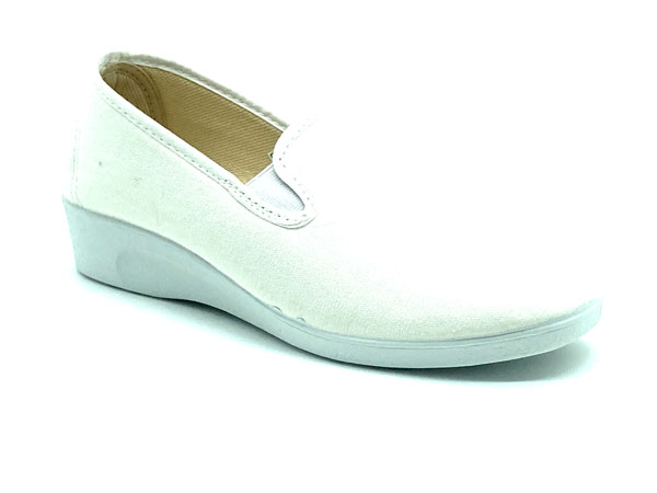 Producto Zapatilla calle kun fu elasticos blanco 35/41 cuña 3,00cm