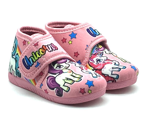 Producto Zapatilla bota velcro rosa 19/27 Unicornios