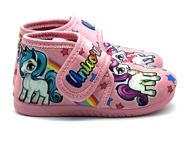 Producto Zapatilla bota velcro rosa 19/27 Unicornios
