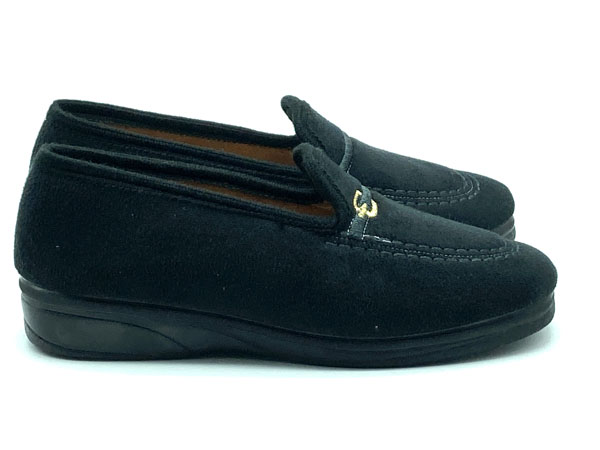 Producto Zapatilla calle negro cuña 2,8cm 35/41 alcatraz bordado