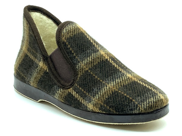 Producto Zapatilla bota paño marrón elasticos 39/46 pura lana piso flexible