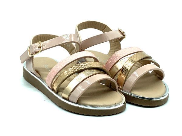 Producto Sandalia niña brillos 25/36 rosa cobre brillos