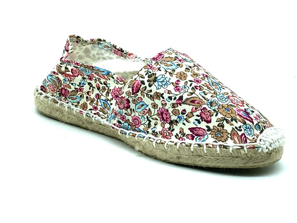 Producto Alpargata esparto unisex estampado flores 36/41 beig marron