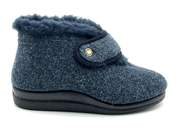 Producto Zapatilla bota picos lana azul 35/41 velcro