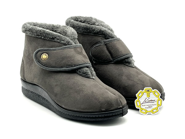 Producto Zapatilla La Cadena bota bamara licra ancho especial gris 35/41 velcro piso aislante