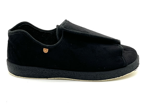 Producto Zapatilla La Cadena ancho especial bamara negro 41/46 Velcro Piso 2cm aislante