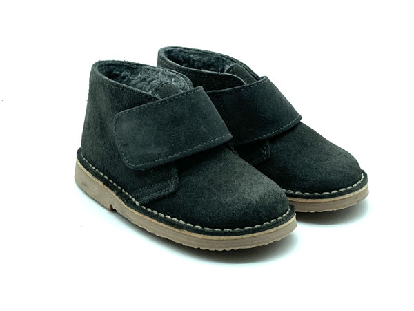 Producto Carapijos velcro infantil gris oscuro 22/34 Forro altono merinilla piso caramelo