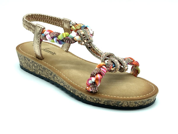 Producto Sandalia brillos rosa 36/41 Anatomíco elasticos relax