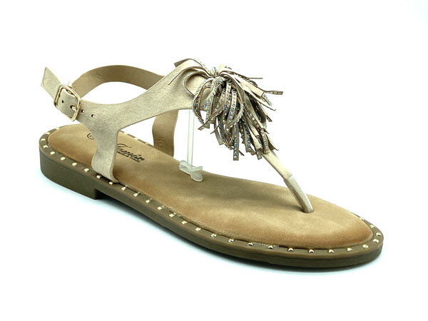 Producto Sandalia dedo brillos beige 36/41 Anatomíco planta relax