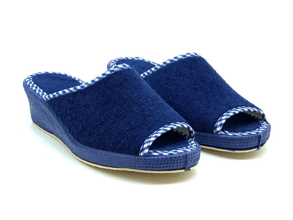 Producto Zapatilla Rizo algodón marino 35/41 Cuña anatomíca 3.8cm