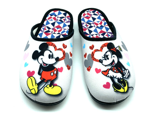 Producto Zapatilla estampado algodón gris 30/36 piso antideslizante