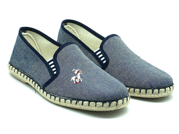 Producto Zapatilla calle bordado elasticos marino 40/45 Loneta piso yute