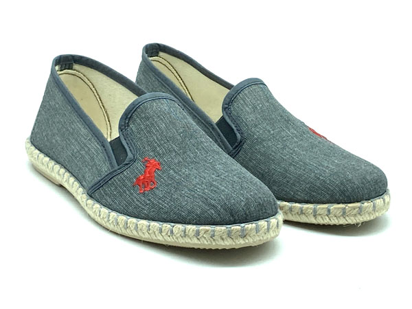 Producto Zapatilla calle bordado elasticos gris 40/45 Loneta piso yute