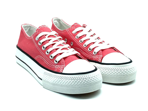 Producto Zapatilla basket lona fuxia peach 36/41 piso doble