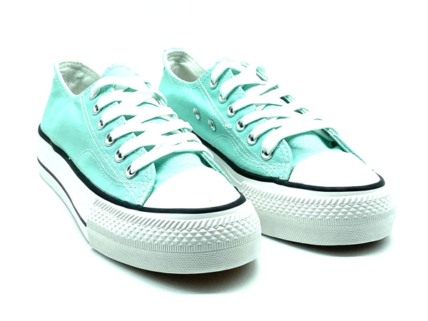 Producto Zapatilla basket lona verde agua 36/41 piso doble