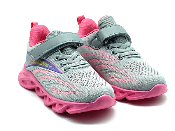 Producto Deportivo velcro gris fuxia 25/30 Piso ultra light