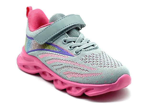 Producto Deportivo velcro gris fuxia 25/30 Piso ultra light