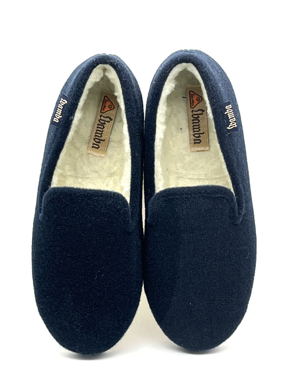 Producto Zapatilla Wamba paño liso picos marino 39/46 forro lana piso flex