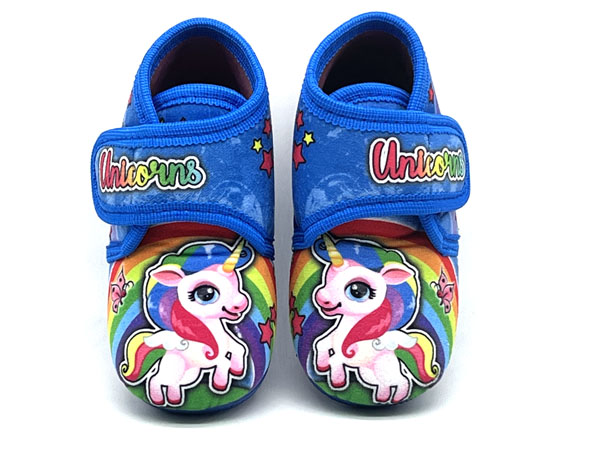 Producto Zapatilla bota velcro azulón 19/28 Unicornios
