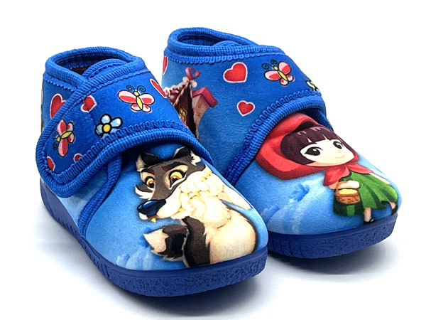 Producto Zapatilla bota velcro azulón 19/28 Caperucita y Lobo