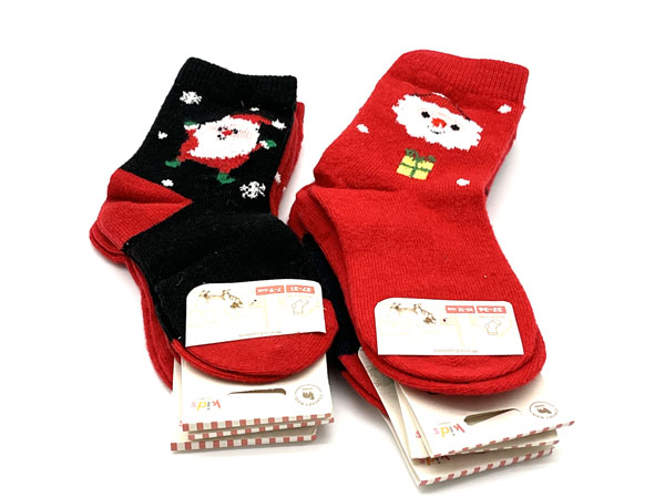 Producto Calcetín medio lana multicolor 22/26-32/36 Estampado Navidad 3 pares