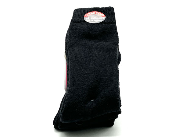 Producto Calcetín alto treking algodón negro 40/45 Puño Antipresión 3 pares