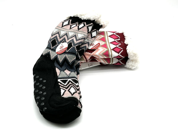 Producto Calcetín alto antideslizante polar 35/38-39/41 Termico Estampado Nordico
