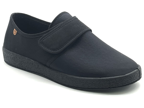 Producto Zapatilla velcro anatomíca licra negro(39/46)Ancho especial extra adaptable