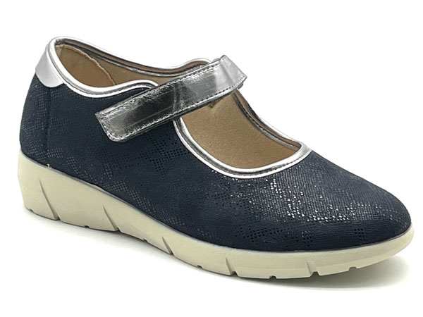 Producto Zapatilla calle mercedita anatomíca velcro marino 36/41 Anaconda licra ancho especial adaptable