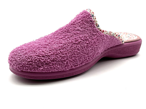 Detalle número 2 del producto Zapatilla Rizo descalza malva 35/41 Piso flex cuña 2,6cm