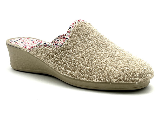 Producto Zapatilla Rizo descalza beige 35/41 Piso flex cuña 3,8cm