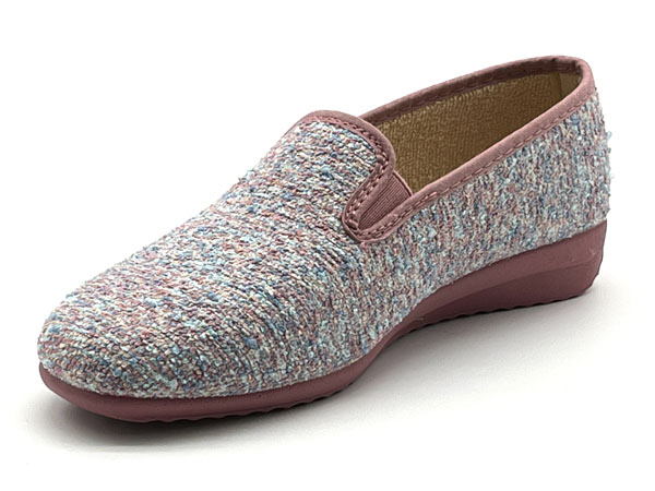 Producto Zapatilla Rizo Farese elasticos lavanda 35/41 Piso cuña anatomíca 