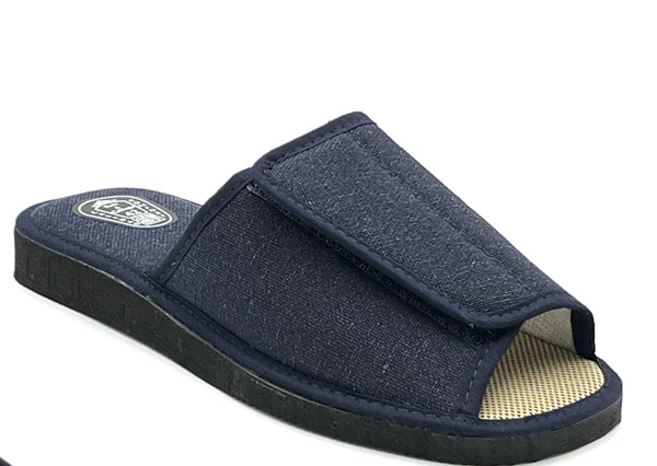 Producto Zapatilla Abierta Velcro ancho marino 39/46 Ancho especial