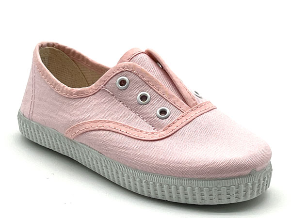 Producto Zapatilla loneta infantil rosa palo 20/34 Mod Victoria elastico