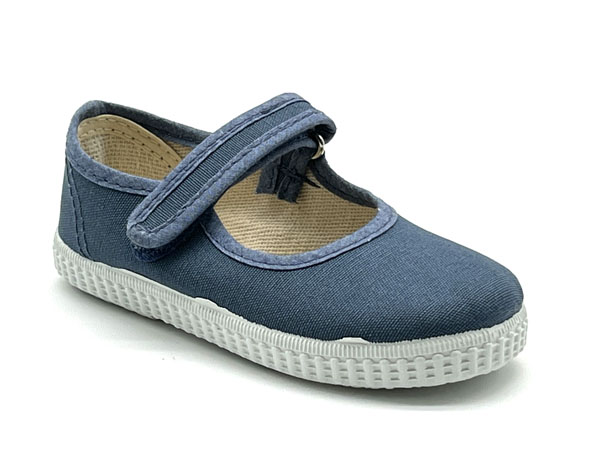 Producto Zapatilla loneta infantil tejano 20/30 Mod Victoria mercedita velcro