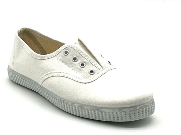 Producto Zapatilla loneta unisex blanco 35/46 Mod Victoria elastico