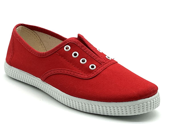 Producto Zapatilla loneta unisex rojo 35/46 Mod Victoria elastico